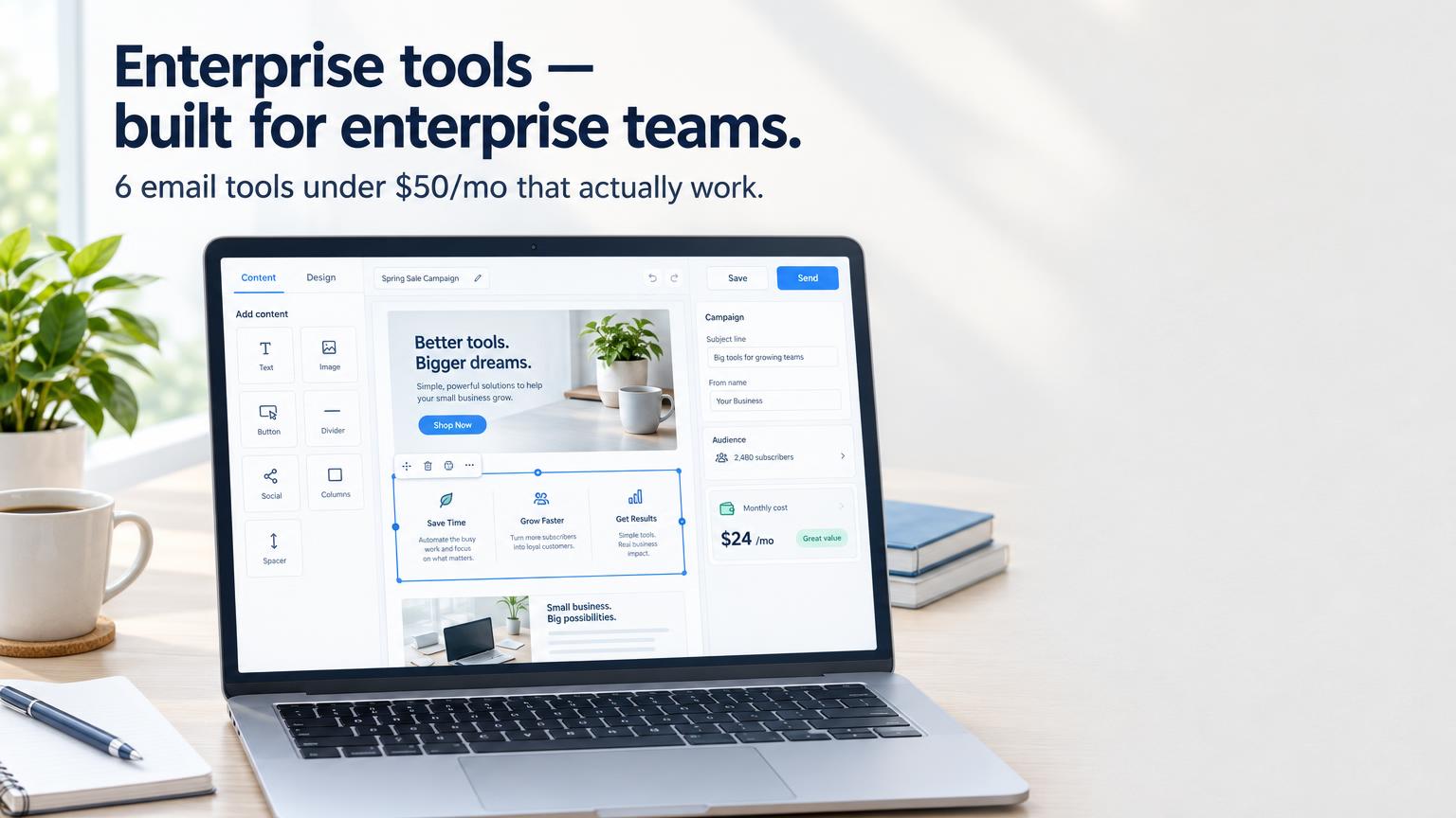 Best Email Marketing for Small Business in 2026 (Under $50/month)